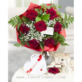 7 Red Roses Bouquet